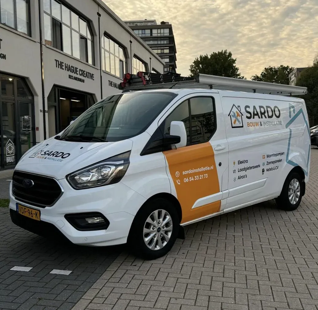 Bestelbus Sardo Bouw & Installatie: Creative-pakket — Ford Transit Custom
